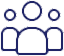 A blue and white picture of a black background